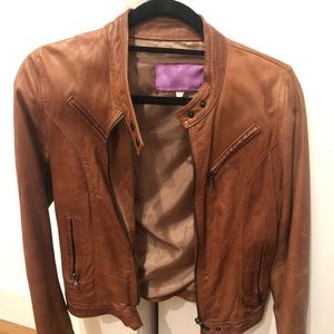 Genuine Italian Brown Leather Jacket